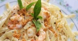 Pasta mit Shrimps