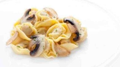 Tortelloni in Champignon-Sauce
