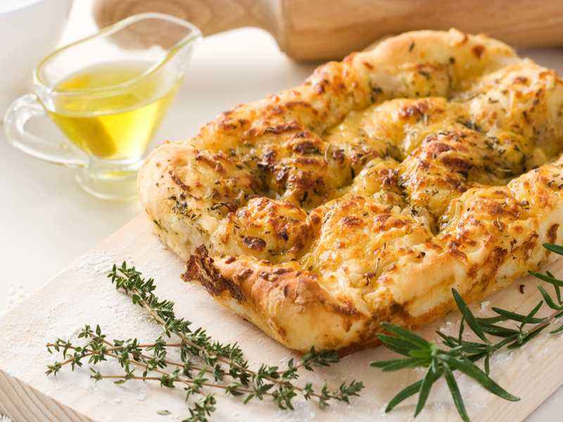 Selbstgemachtes Italienisches Focaccia Brot Rezept